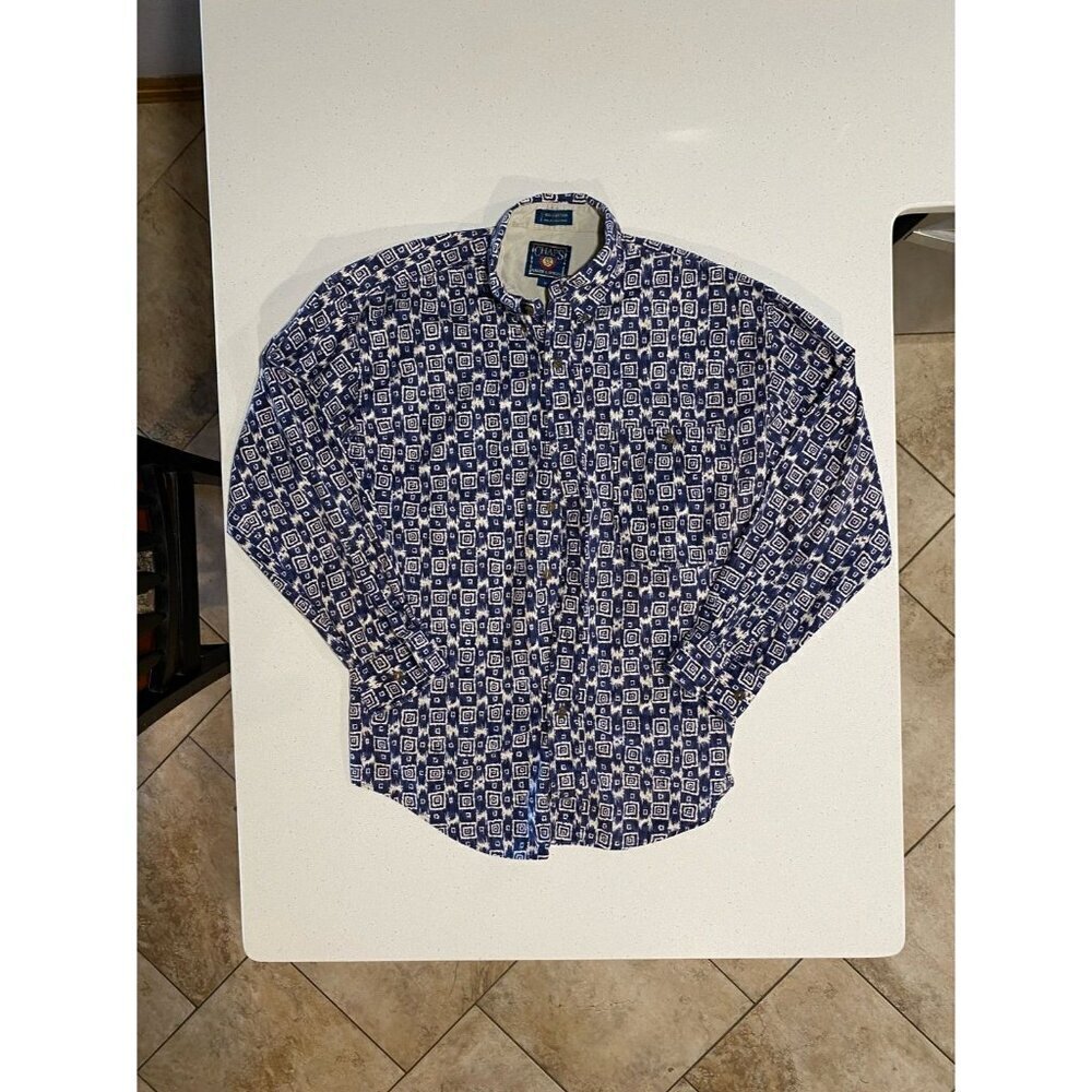 Rare Vintage Ralph Lauren X Chaps Button Up Shirt Men’s Size Medium
